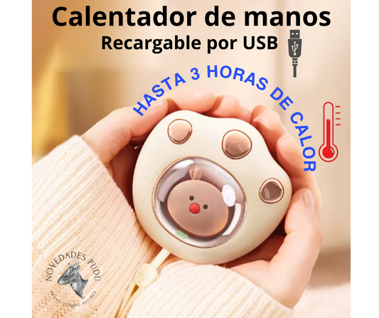 Calentador de manos recargable USB