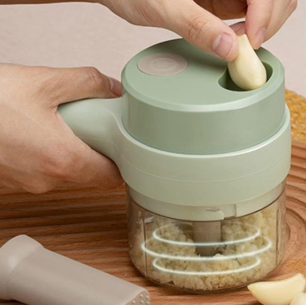 Picadora de vegetales y carnes portátil recargable por USB