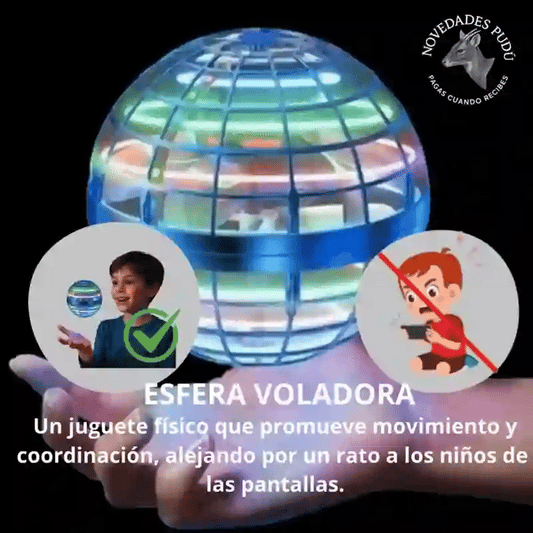 Esfera Voladora Con Luces Led/ Sensor