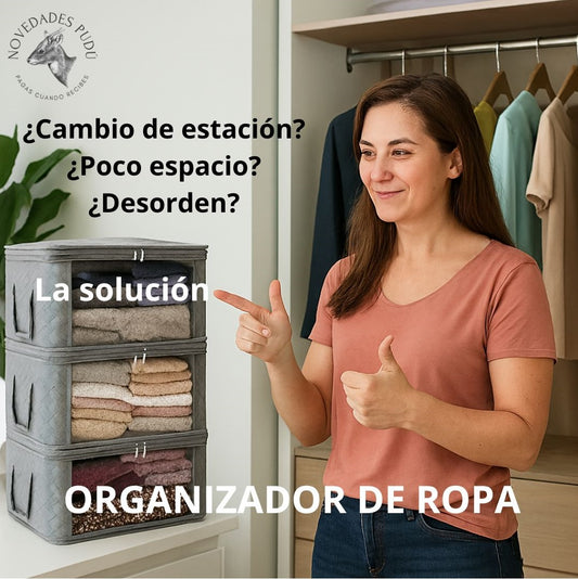 Organizador ropa ahorra espacio XL