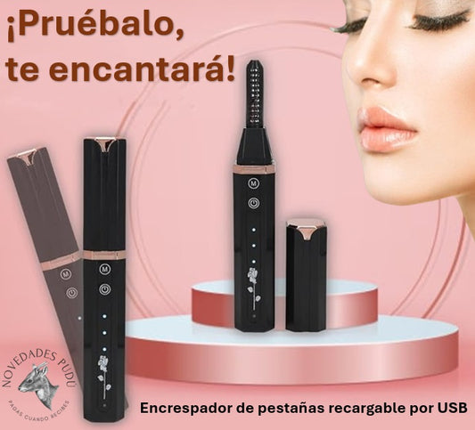 ENCRESPADOR DE PESTAÑA ELECTRICO RECARGABLE USB