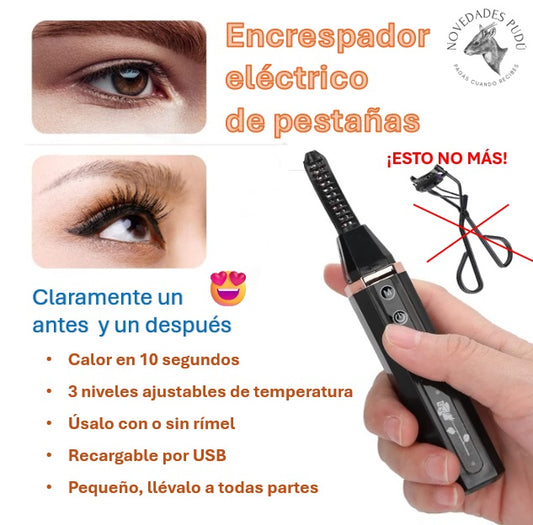 ENCRESPADOR DE PESTAÑA ELECTRICO RECARGABLE USB