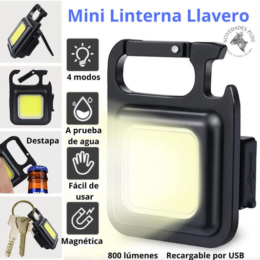 Mini Linterna Llavero  Multifuncional