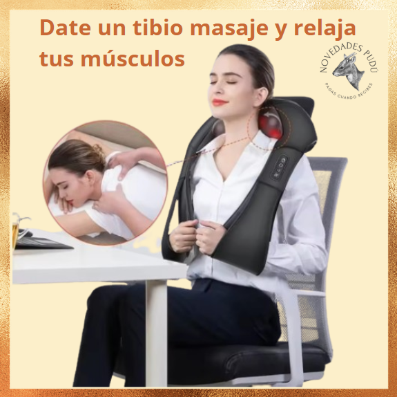 MASAJEADOR CORPORAL CON MOVIMIENTO Y CALOR