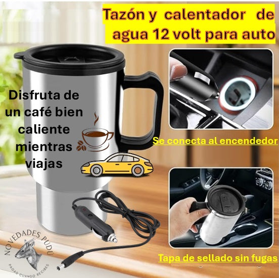 Tazón calentador de agua 12 volt para auto